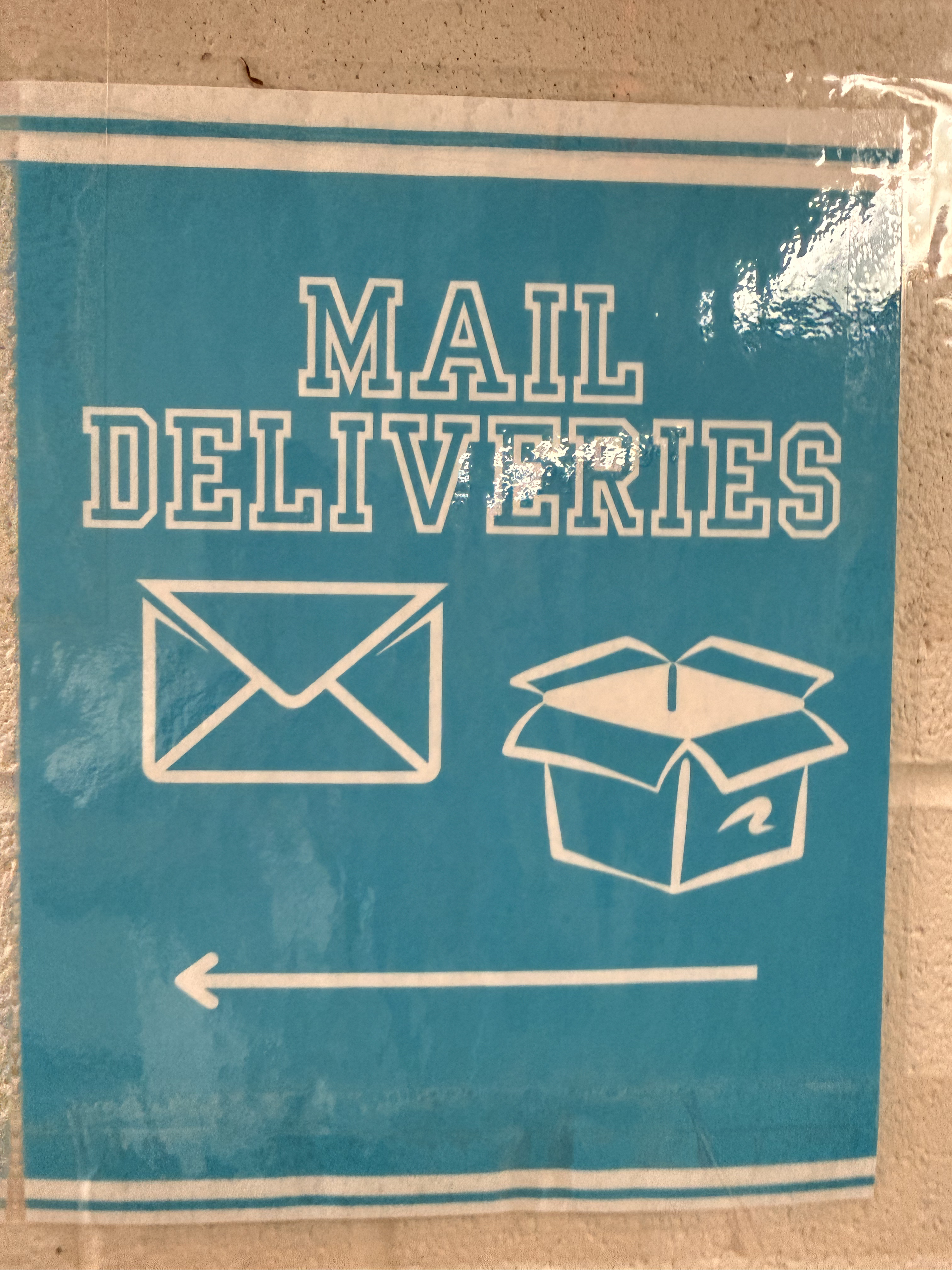 Elevator inside the Student Center that goes down to the mail room